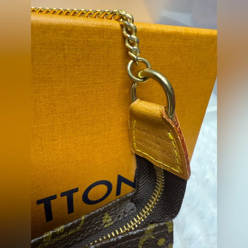 LOUIS VUITTON-VI0011 Petit Bucket Pochette Monogram Canvas - Picture 4 of 10